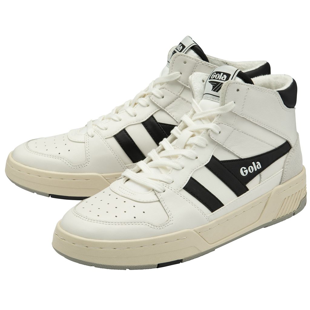 Gola Classics Allcourt High Sneakers Valkoinen Mustat Suomi | AEIVTM164