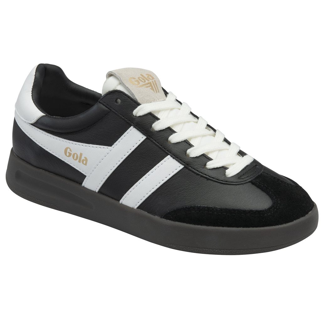 Gola Classics Cyclone Leather Sneakers Mustat Valkoinen Tumman Suomi | OSUZCM615