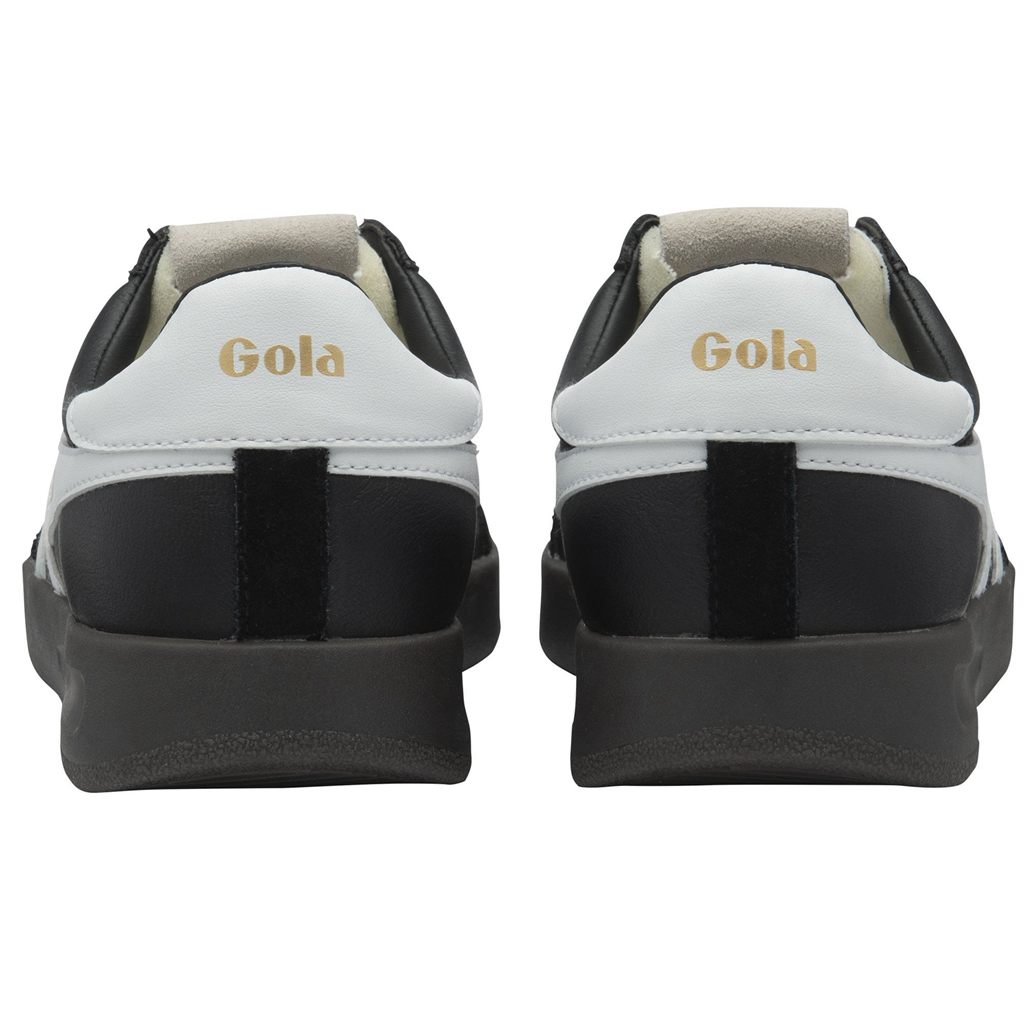 Gola Classics Cyclone Leather Sneakers Mustat Valkoinen Tumman Suomi | OSUZCM615