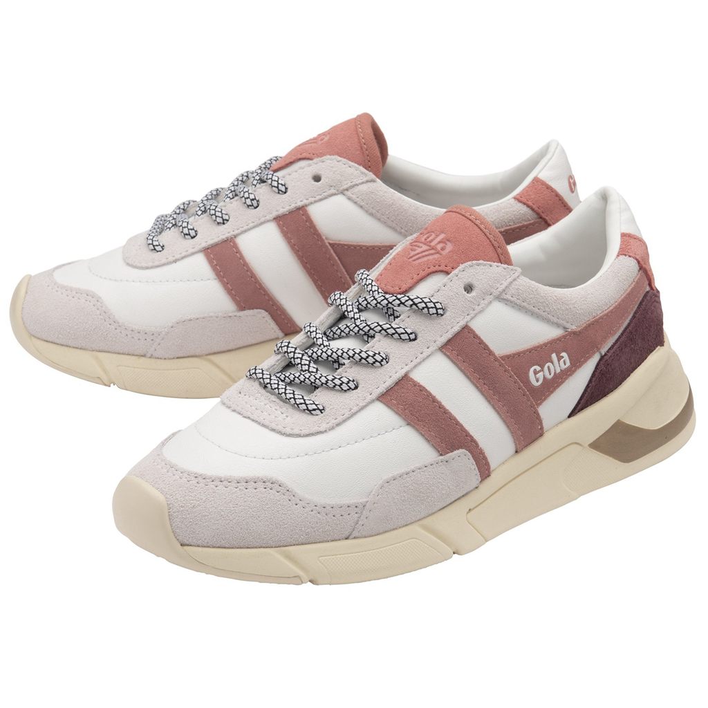 Gola Classics Eclipse Pure Sneakers Valkoinen Pinkki Koralli Pinkki Suomi | FRADQO659