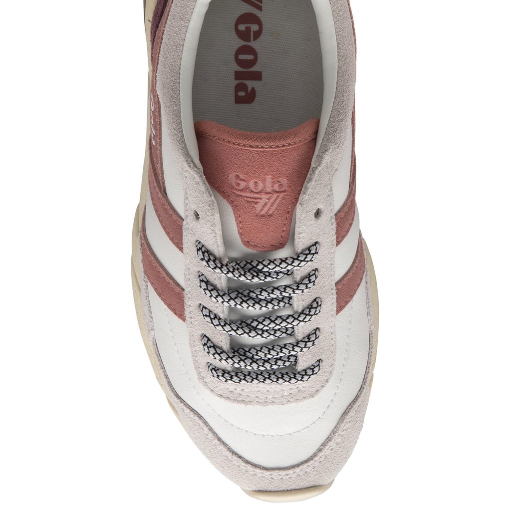 Gola Classics Eclipse Pure Sneakers Valkoinen Pinkki Koralli Pinkki Suomi | FRADQO659