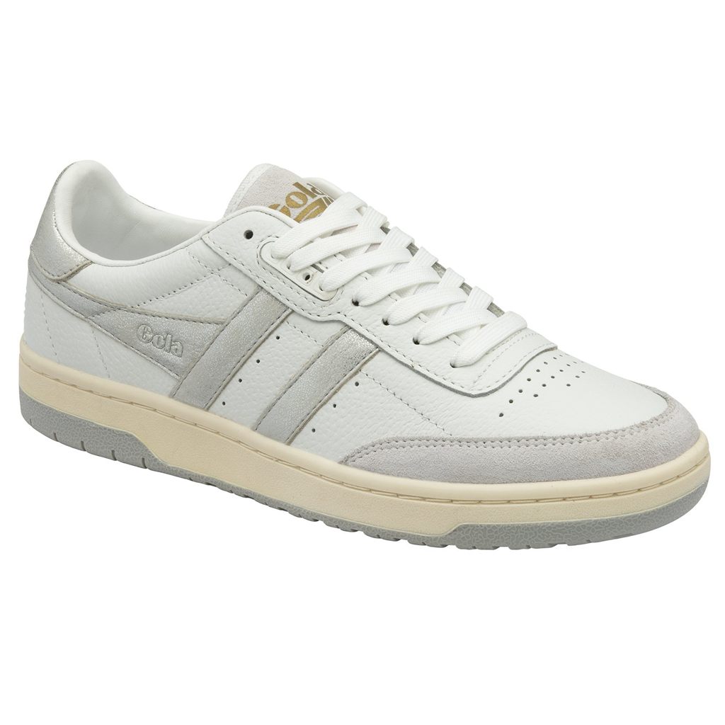 Gola Classics Falcon Mirror Sneakers Valkoinen Hopea Suomi | ZAIYJN418