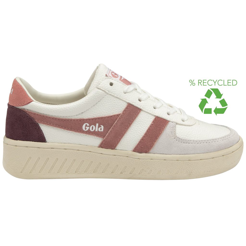 Gola Classics Grandslam Trident Sneakers Valkoinen Pinkki Koralli Pinkki Suomi | LAOHSU473