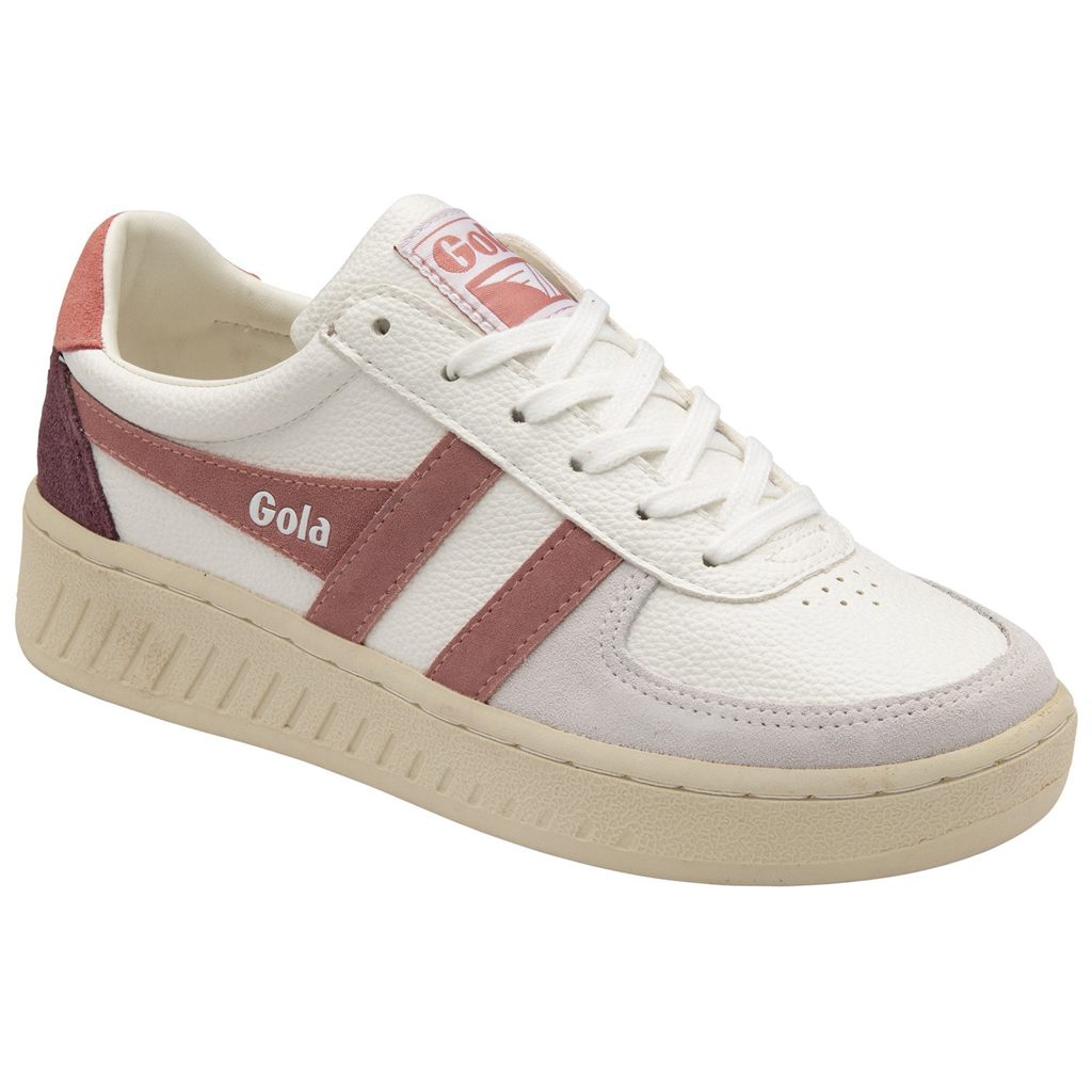 Gola Classics Grandslam Trident Sneakers Valkoinen Pinkki Koralli Pinkki Suomi | LAOHSU473