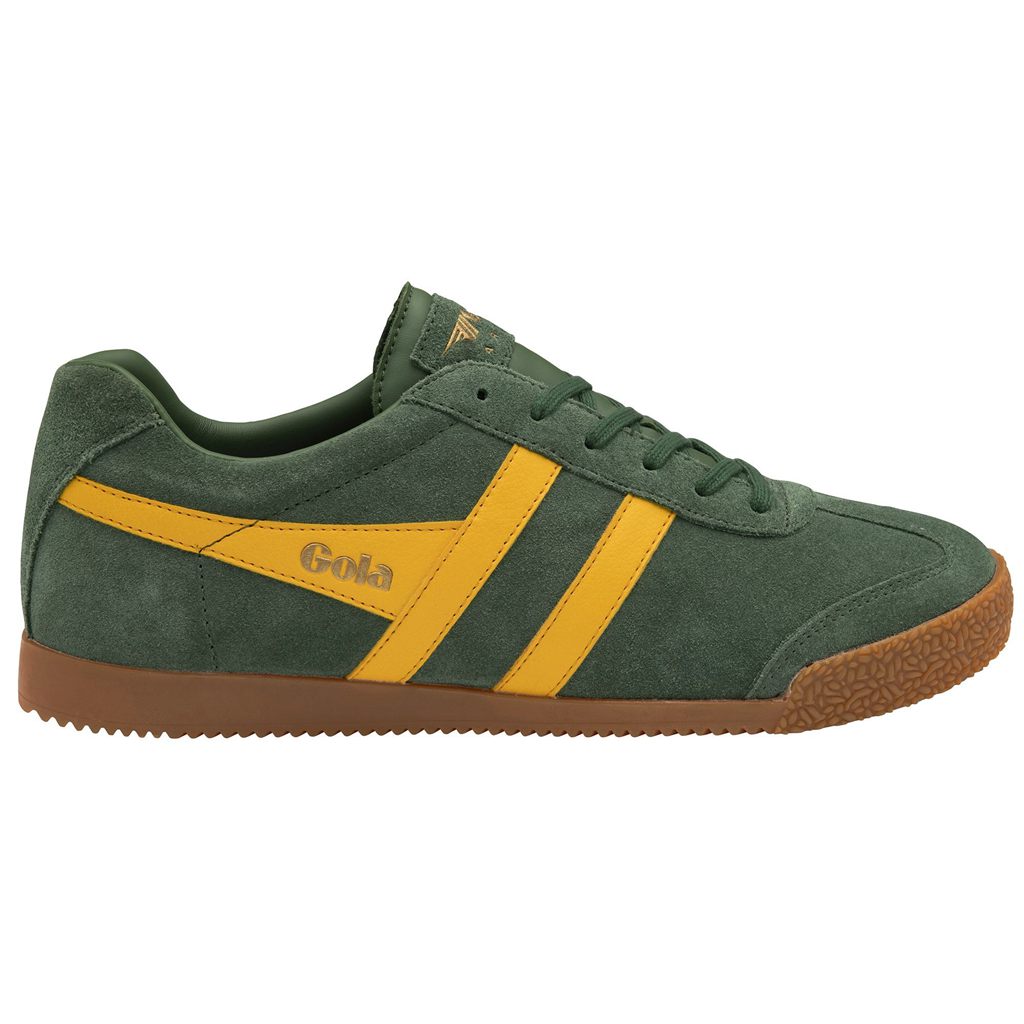 Gola Classics Harrier Suede Sneakers Evergreen Sun Suomi | BRQDUG416