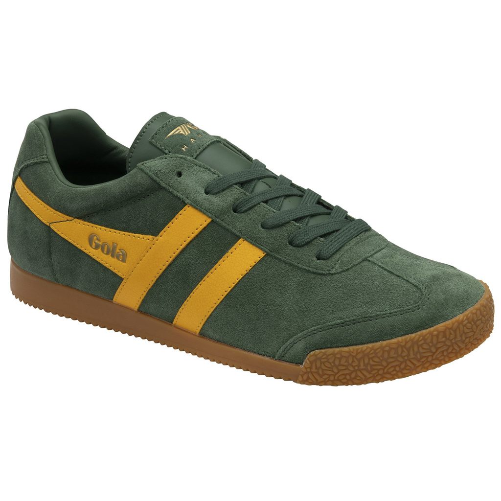Gola Classics Harrier Suede Sneakers Evergreen Sun Suomi | BRQDUG416