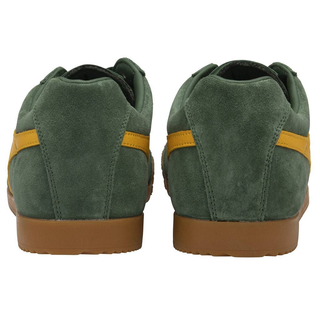 Gola Classics Harrier Suede Sneakers Evergreen Sun Suomi | BRQDUG416