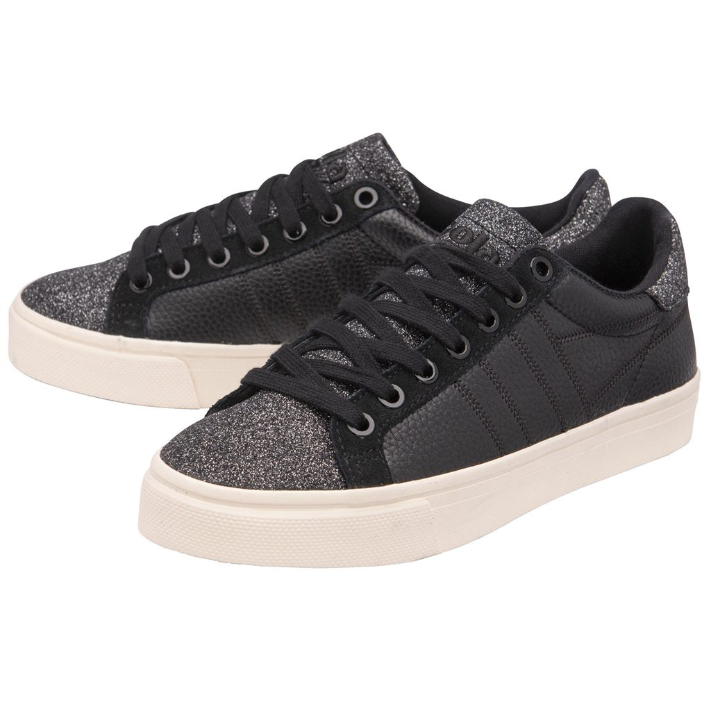 Gola Classics Orchid II Glitter Sneakers Mustat Suomi | TMIUKL281