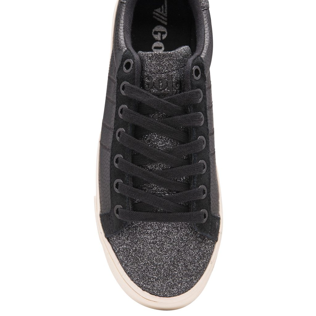 Gola Classics Orchid II Glitter Sneakers Mustat Suomi | TMIUKL281