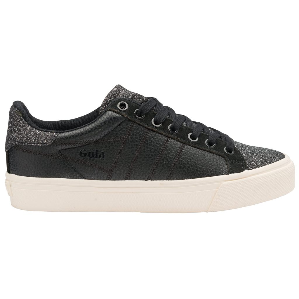 Gola Classics Orchid II Glitter Sneakers Mustat Suomi | TMIUKL281