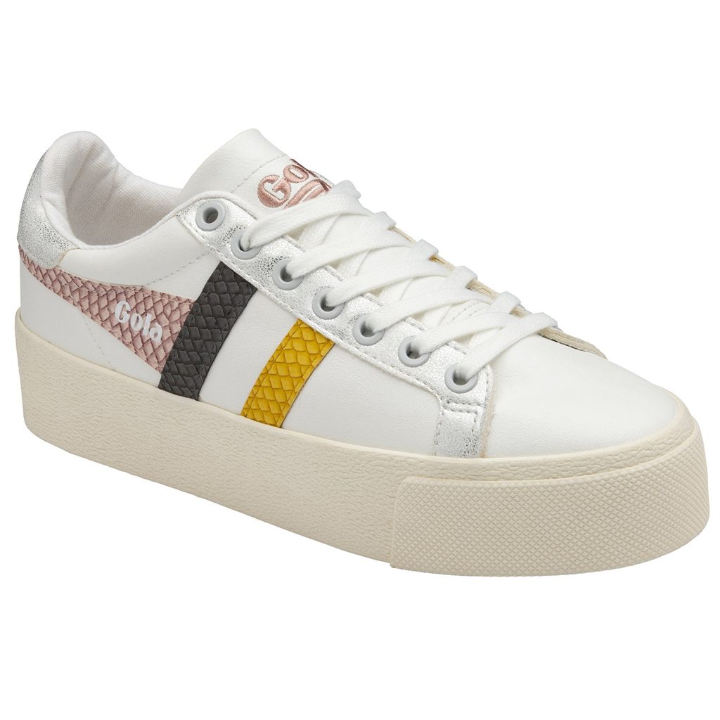 Gola Classics Orchid Platform Trident Snake Sneakers Valkoinen Pinkki Suomi | BEVHWC786