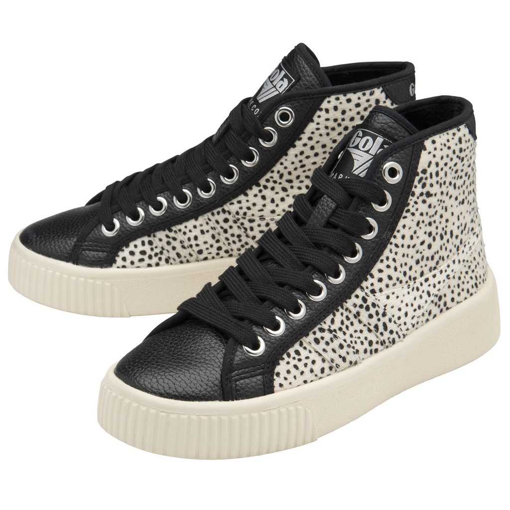 Gola Vegan Classics Baseline High Safari Pure Shoes Mustat Suomi | UEGVOD540
