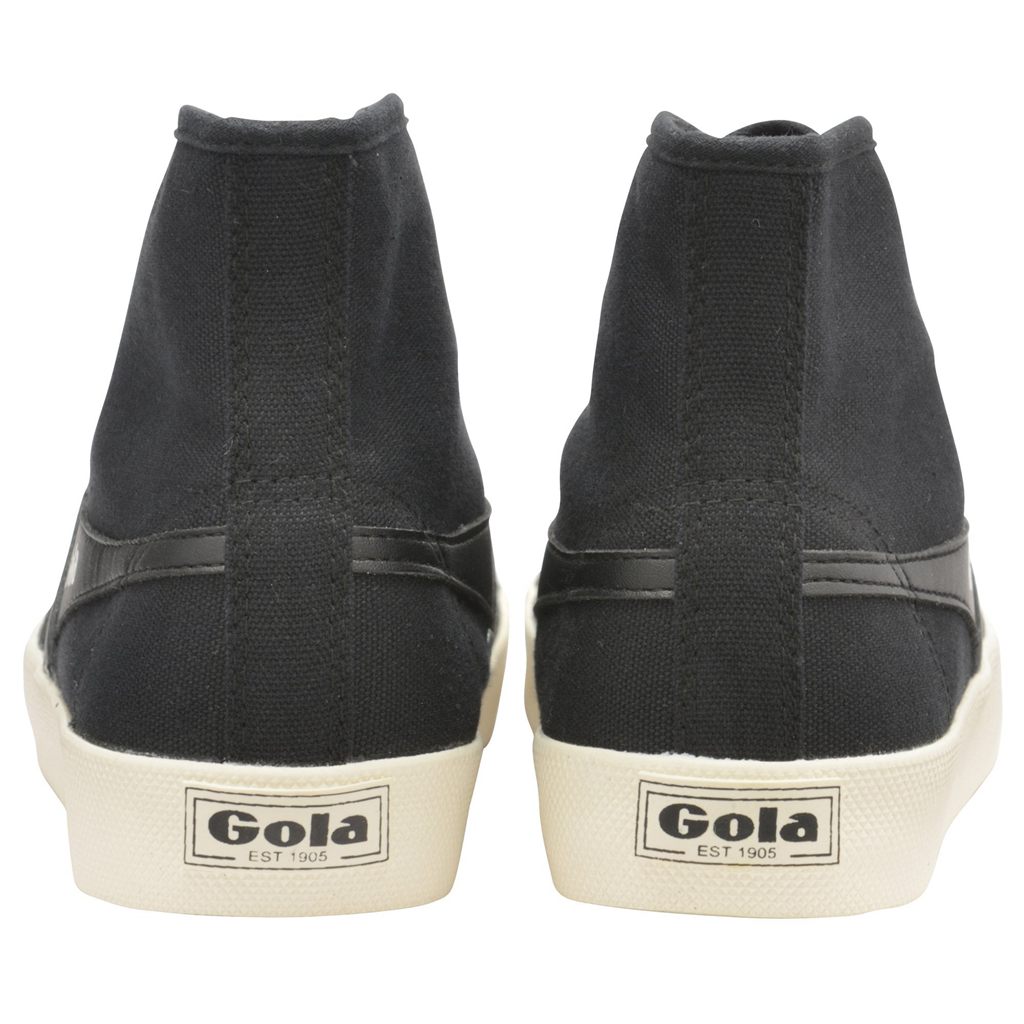 Gola Vegan Classics Coaster High Sneakers Mustat Valkoinen Suomi | WXFPSV396